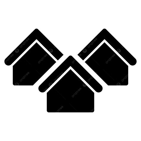 Real Estate Icon Black Icon, Home, Community, Real State PNG
