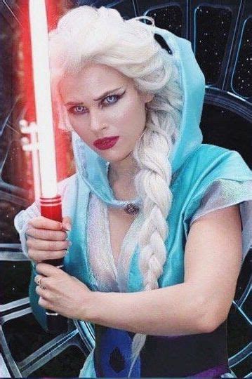 Holland Phoenix As Elsa Posing As A Sith Lord Cosplay By