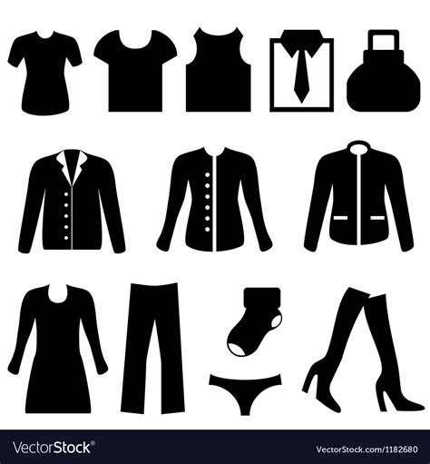 Silhouette Of Clothing Royalty Free Vector Image