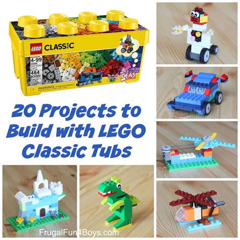 20 Projects To Build With Lego Classic Tubs Lego Duplo Lego Ninjago Easy Projects Projects