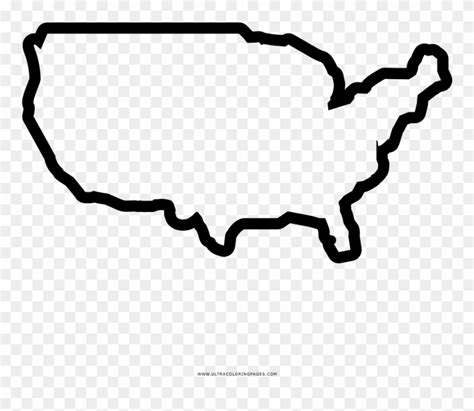 Clip Art United States Map Outline States United Clip Clipart State