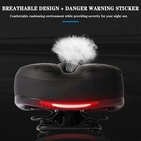 Ergonomic Bike Seat Cushion With Anti Vibration Spring And Punched Foam System Ebay