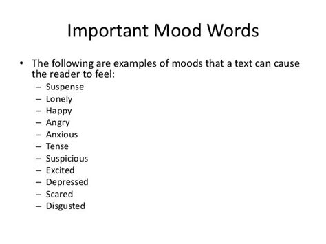 Examples Of Mood In Literature World Of Example