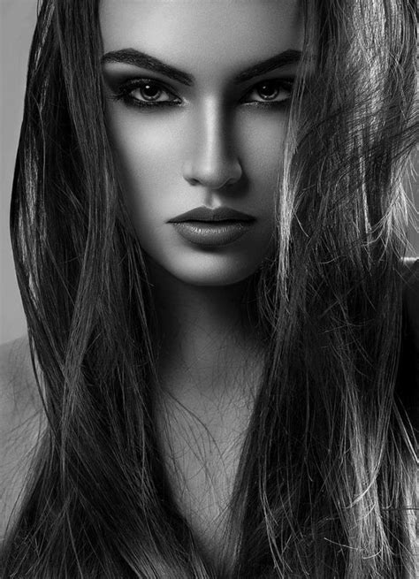 ⊱ Black And White Beauty Face Beautiful Eyes Beautiful Face