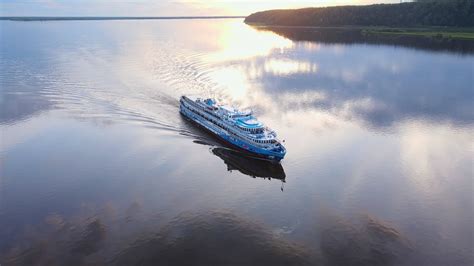 Cruise liner aerial view sails serenely epitome of ocean leisure Cruise