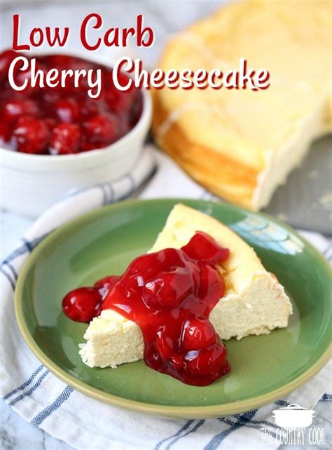 Satisfy your sweet tooth while. Low carb cherry cheesecake | Recipe | Low calorie ...