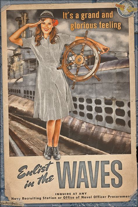 Propaganda Pinups Enlist In The Waves By Warbirdphotographer On
