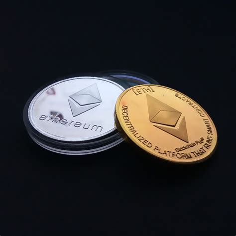 It has a circulating supply of 120 million eth coins and a total. Eth Ethereum Coin Virtual Currency Coins Made With Metal ...