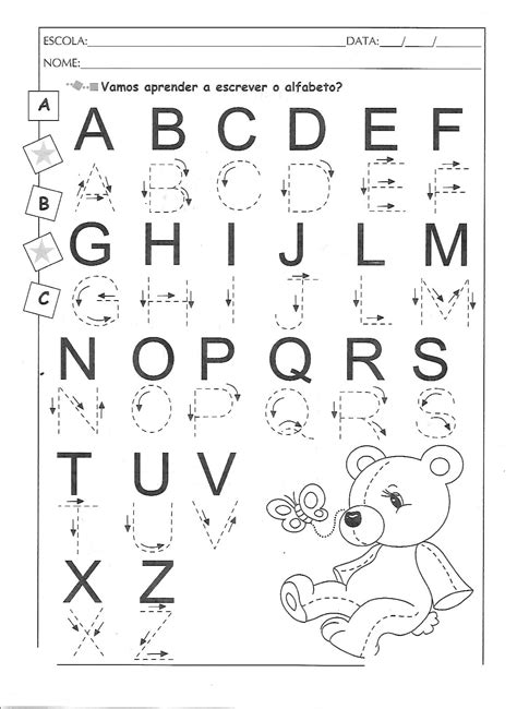 Atividades Educação Infantil Letras Do Alfabeto