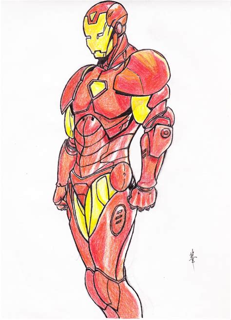 Iron Man Sketch V2 Colored By Chanwaifung On Deviantart