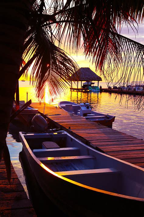Silent Sunset Caye Caulker Belize Photograph By Lee Vanderwalker Fine
