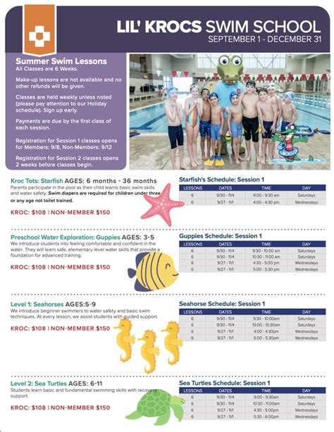 Kroc Swim Lesson Registration Is Open