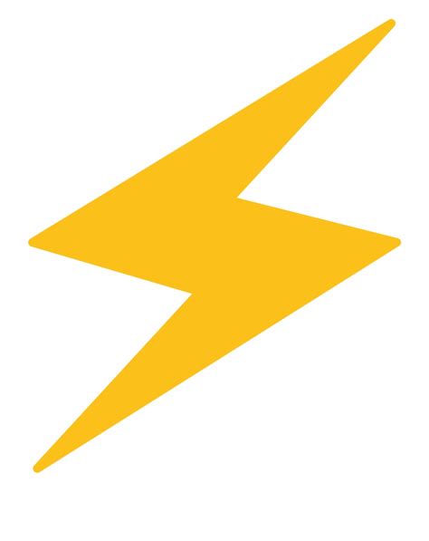 Cartoon Lightning Bolt Emoji