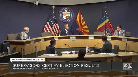 Maricopa County Board Of Supervisors Certify Election Results Youtube