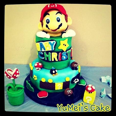 Mario Theme Baby Shower Cake Decorated Cake By Yumei Cakesdecor