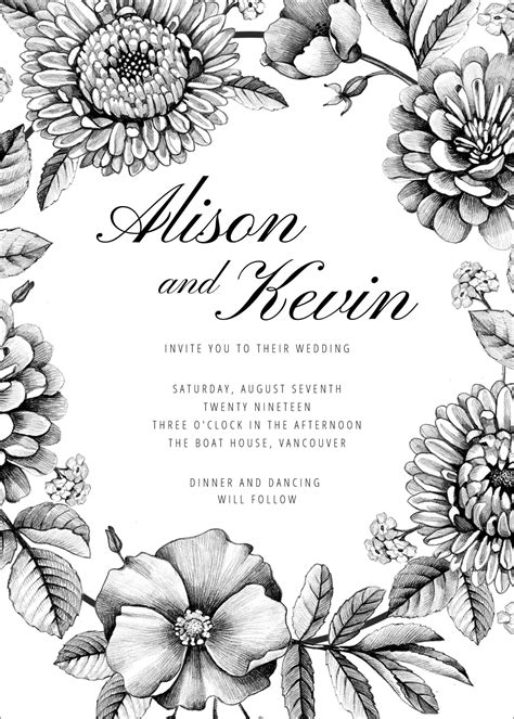 20 Free Wedding Invitation Template Cards - Printable And Editable PSD