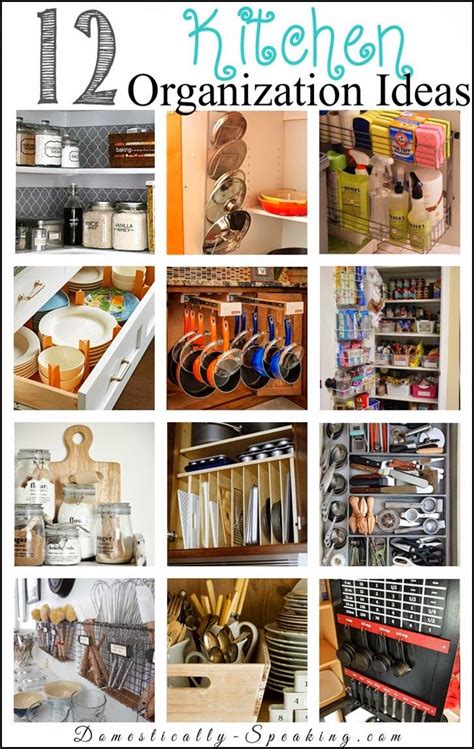 The whole idea behind building a diy closet is the function. 12 Kitchen Organization Ideas | Home organization, Kitchen ...