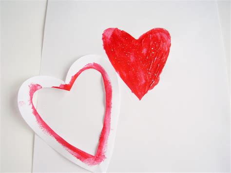 Easy Stencils Kids Can Make for Painting Valentines » Preschool Toolkit