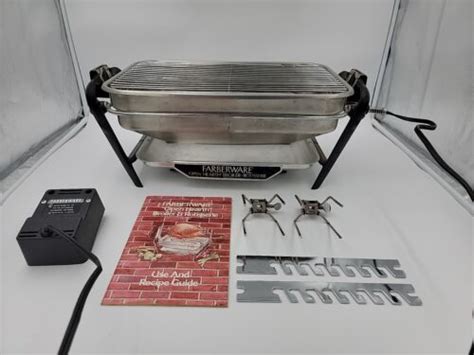 Farberware Indoor Open Hearth Electric Broiler Rotisserie Grill Ebay