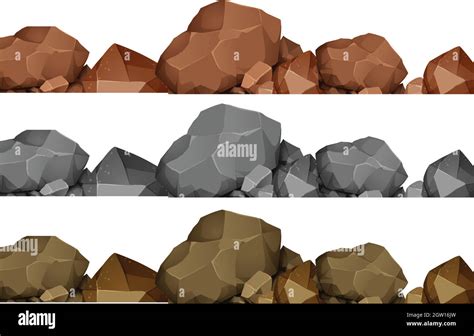 Seamless Design Of Rocks Stock Vector Image And Art Alamy