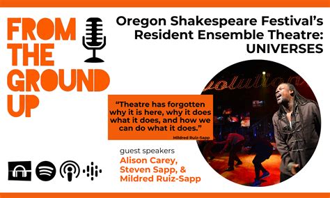 Oregon Shakespeare Festivals Resident Ensemble Theatre Universes
