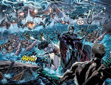 Ocean Master Vs Aquaman By Ivan Reis Comic Books Art Justice League