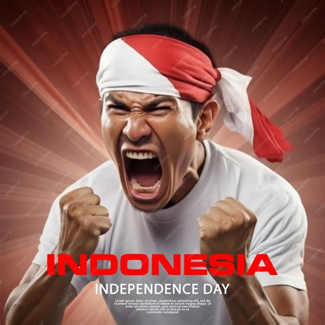 Premium Psd Happy Indonesia Independence Day Celebration
