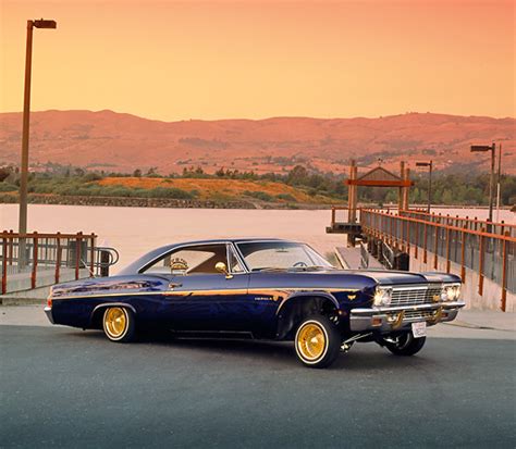 When the owner passed away, his wife wanted to chuck the car to the dustbin. 1966 Chevy Impala Lowrider Purple 3/4 Side View On ...