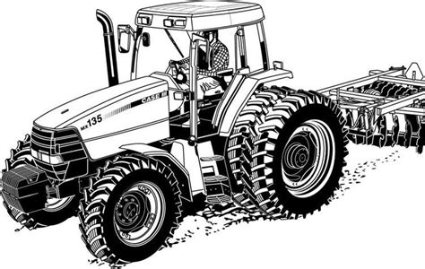 Realistic Tractor Coloring Pages Printable Tractor Coloring Pages