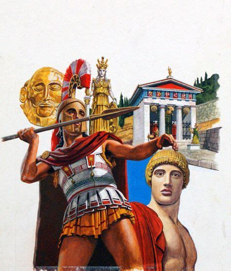 The Golden Age of Greece (Original) (Signed) art by Roger Payne