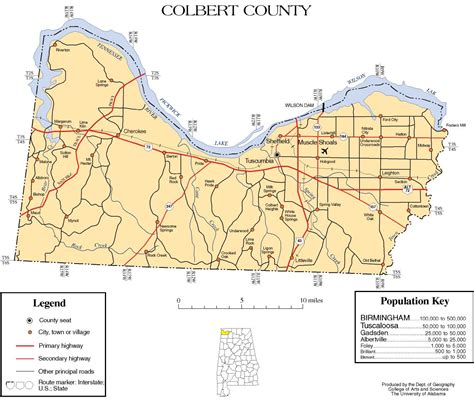 Maps Of Colbert County