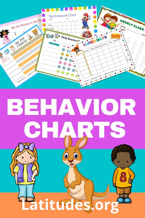 Printable Behavior Charts For Home And School Acn Latitudes