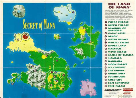 Secret Of Mana World Map