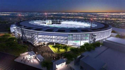 Goal kick for macarthur fc at central coast stadium. An artist's impression of MacArthur FC's home ground after ...