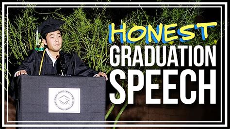 My Honest Graduation Speech Youtube