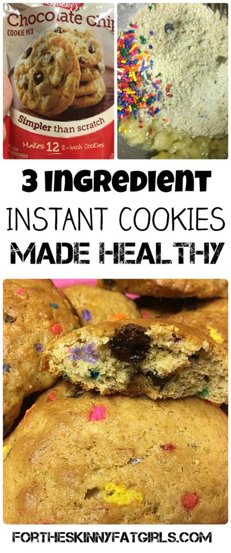 Three Ingredient Cookie Mix Food Hack Cookie Mix Three Ingredient