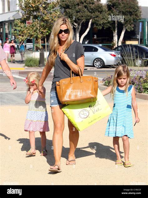 denise richards and her daughters sam and lola shopping at cross creek malibu los angeles