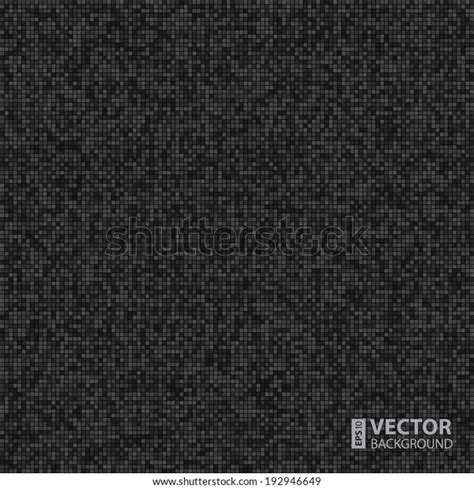 Abstract Digital Grey Pixels Seamless Pattern Stock Vector Royalty