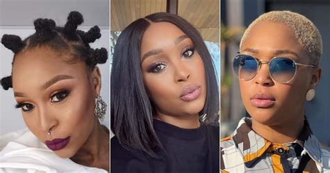 Minnie Dlamini Haircut Look Back At Tv Personalitys Top 5 Hairstyles
