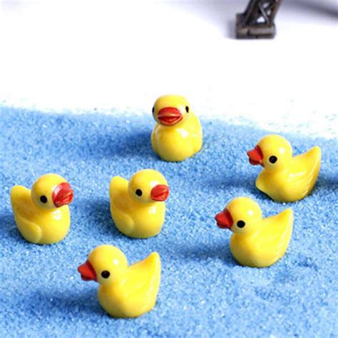 100 200x mini rubber ducks miniature resin ducks yellow tiny duckies decor ts ebay