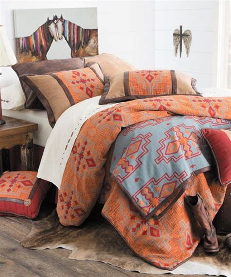 Sets include quilt and two shams (twin has one). Coralles Sunset Southwestern Bed Set in 2020 | Western ...