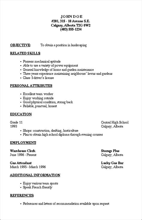Describe an influential person in your life. Outline For A Resume | Resume Template | Pinterest