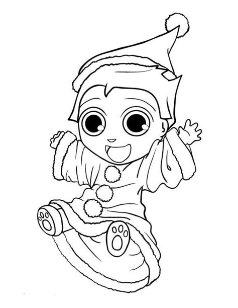 This even comes with an elf sized coloring sheet. Cute Christmas Elf Coloring Pages at GetColorings.com ...