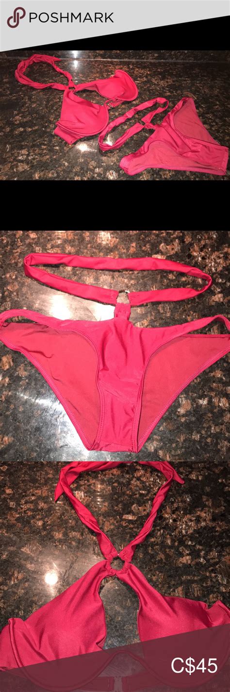 Fashionnova Two Piece Underwired Red Swimsuit Red Swimsuit Swimsuits Fashion Nova