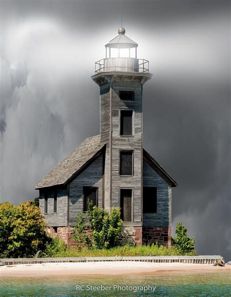 Michigan Coast, Lake Superior, Ghost Lighthouse by RC Steeber on 500px