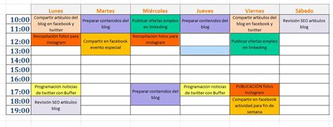 Calendario Editorial De Redes Sociales Blog Escola Espai