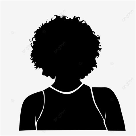 afro woman silhouette vector illustration afro woman woman silhouette afro silhouette png and