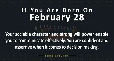 February 28 Zodiac Is Pisces Birthdays And Horoscope Sunsignsnet