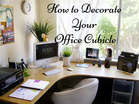 Move your desk chair around your office, placing it in different spots; Decorations: Enchanting Cubicle Decorating Ideas For Your ...