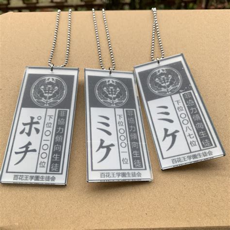Kakegurui Jabami Yumeko Saotome Acrylic Card Necklace Pendant Keychain